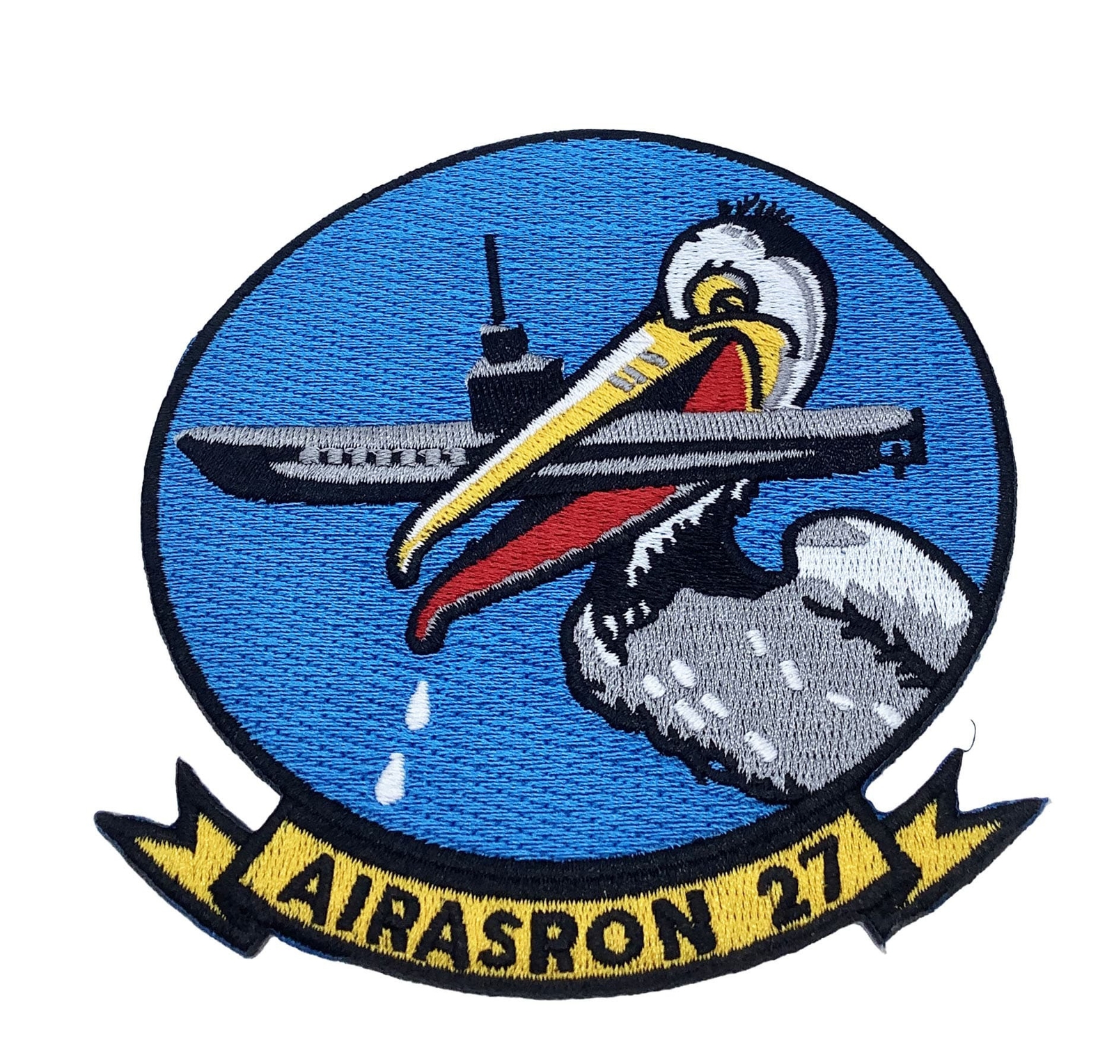 VS-27 Pelicans Patch – Plastic Backing, 4in