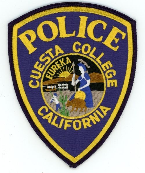CALIFORNIA CA CUESTA COLLEGE POLICE NICE SHOULDER PATCH SHERIFF
