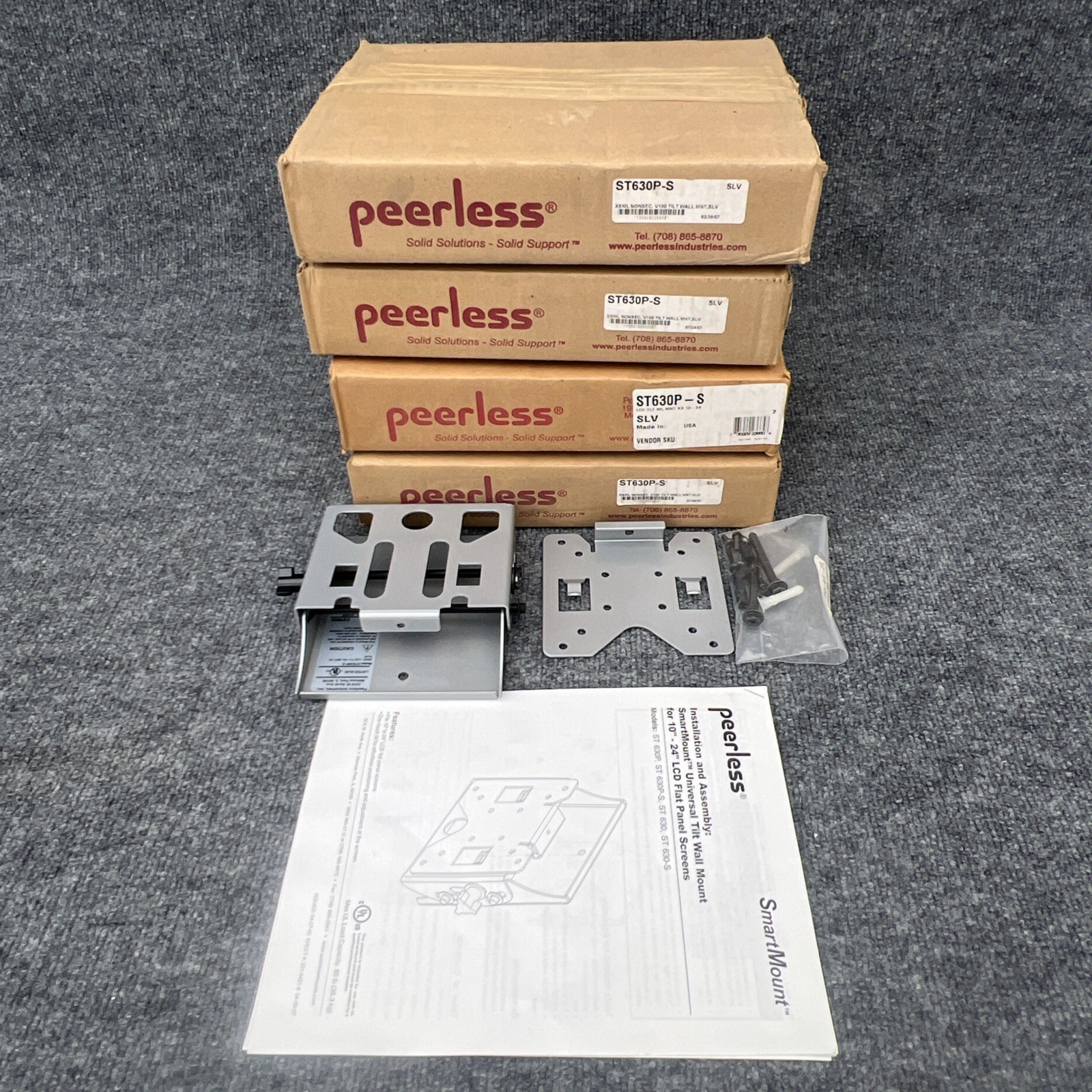 Peerles ST630P-S V100 Tilt Wall Mount 10" - 29" Black New Other