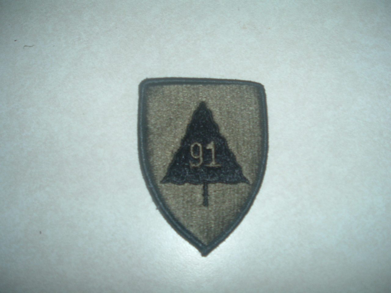 PATCH MILITARY US ARMY 91ST INFANTRY DIVISION SUBDUED BRAND NEW OLD STOCK