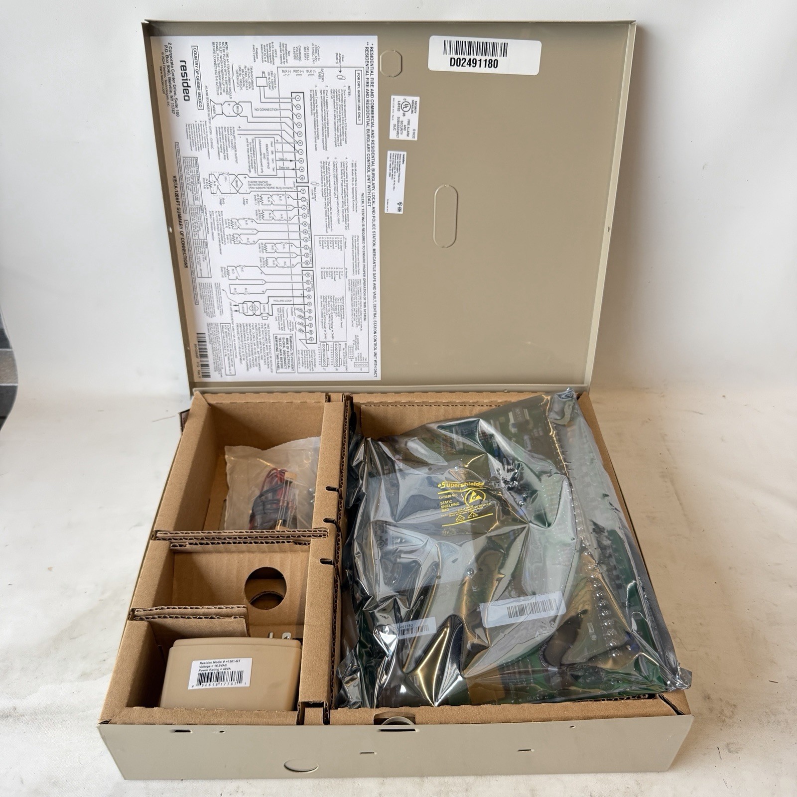Resideo VISTA-128BPT Turbo Alarm Control Panel Kit New Complete w/ Transformer