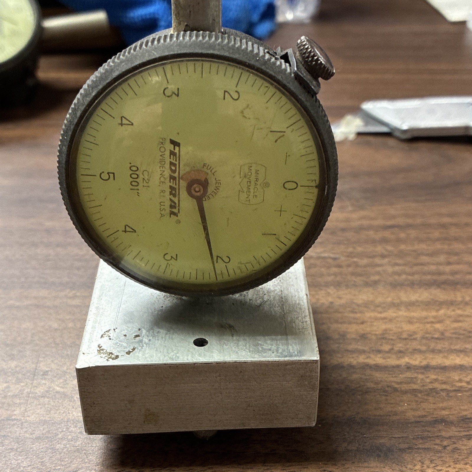 Federal C2I Dial Indicator .0001" Graduation Miracle Movement Full Jeweled