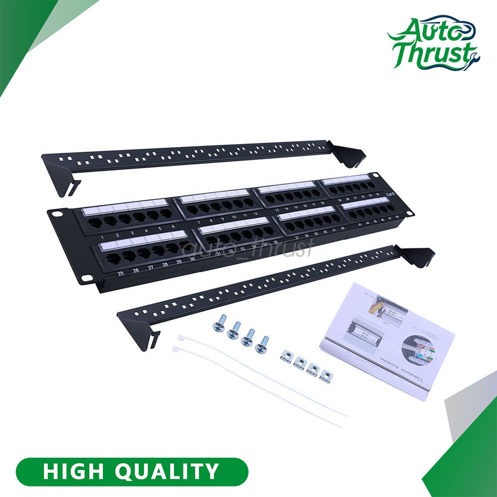 69586-U48 For eXtreme 6+ Universal Patch Panel, 48-Port, 2RU, CAT 6.