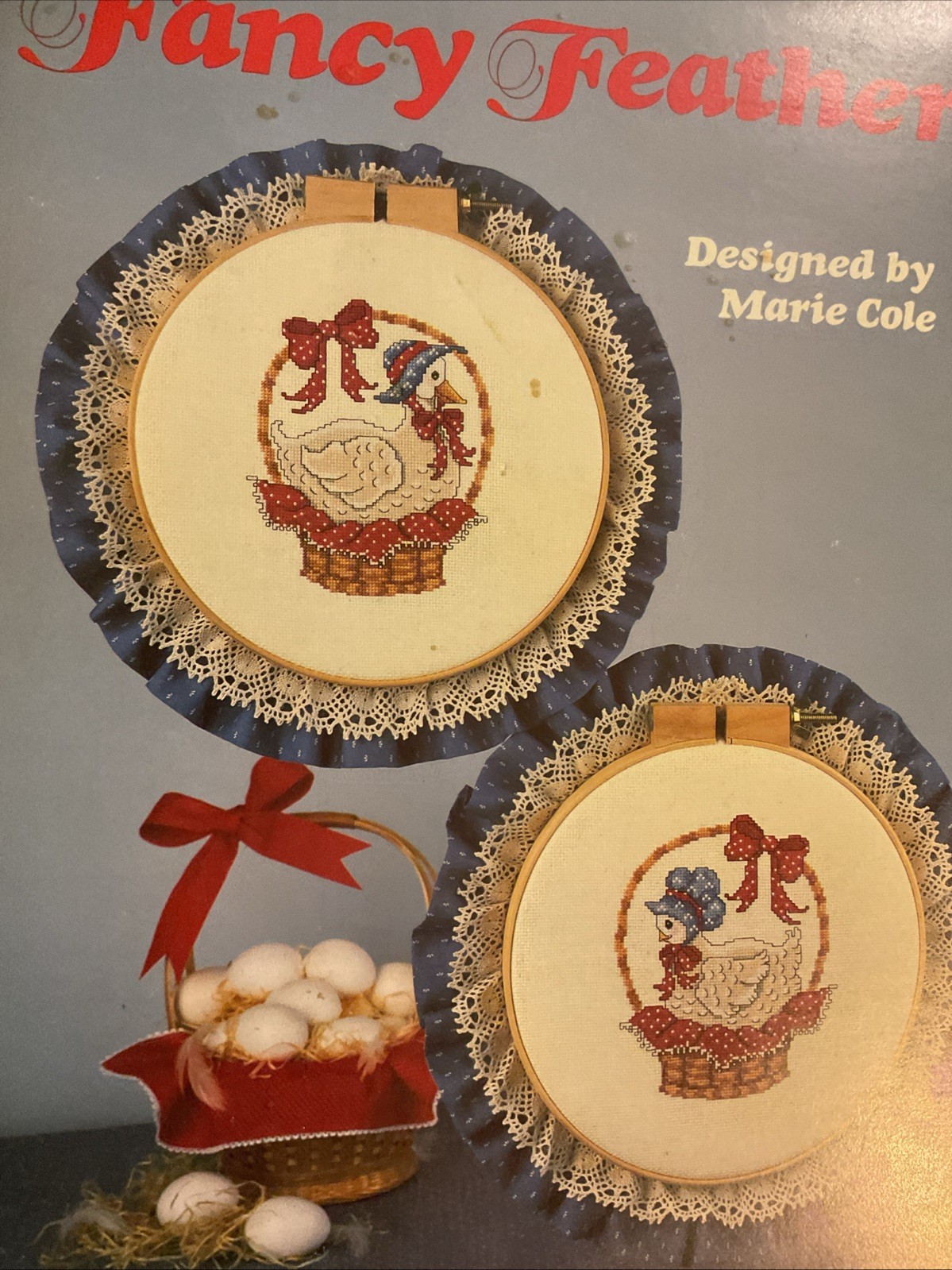 Leisure Arts Fancy Feathers Counted Cross Stitch Leaflet Never Used