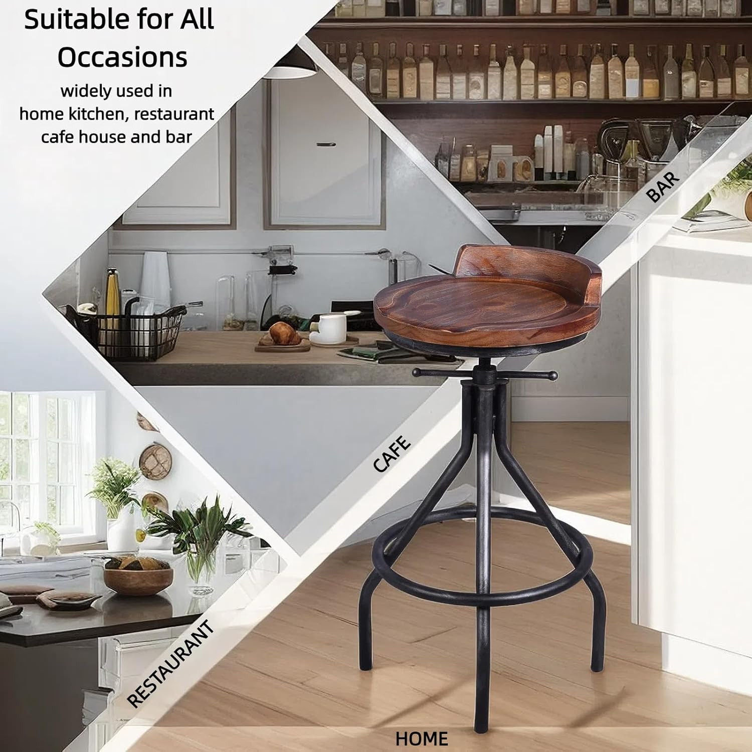 Rustic 3 Pieces Bar Table Set Industrial Fire Hydrant Design Bistro Table Set fo
