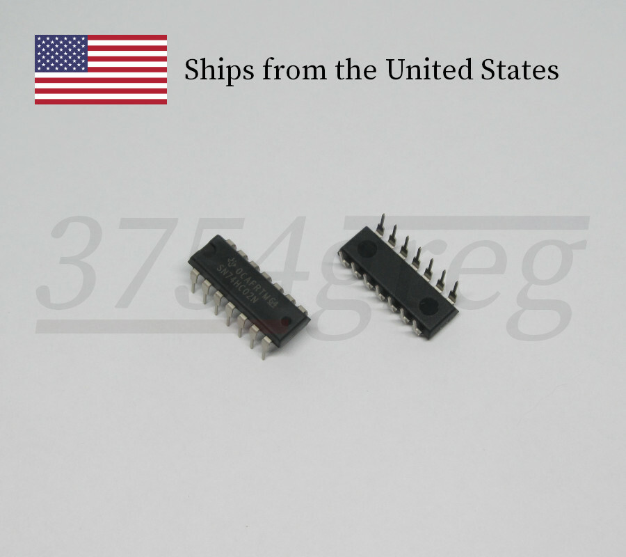 10pcs Texas Instruments 74HC02 7400 Series Quad 2-input NOR Gate DIP-14