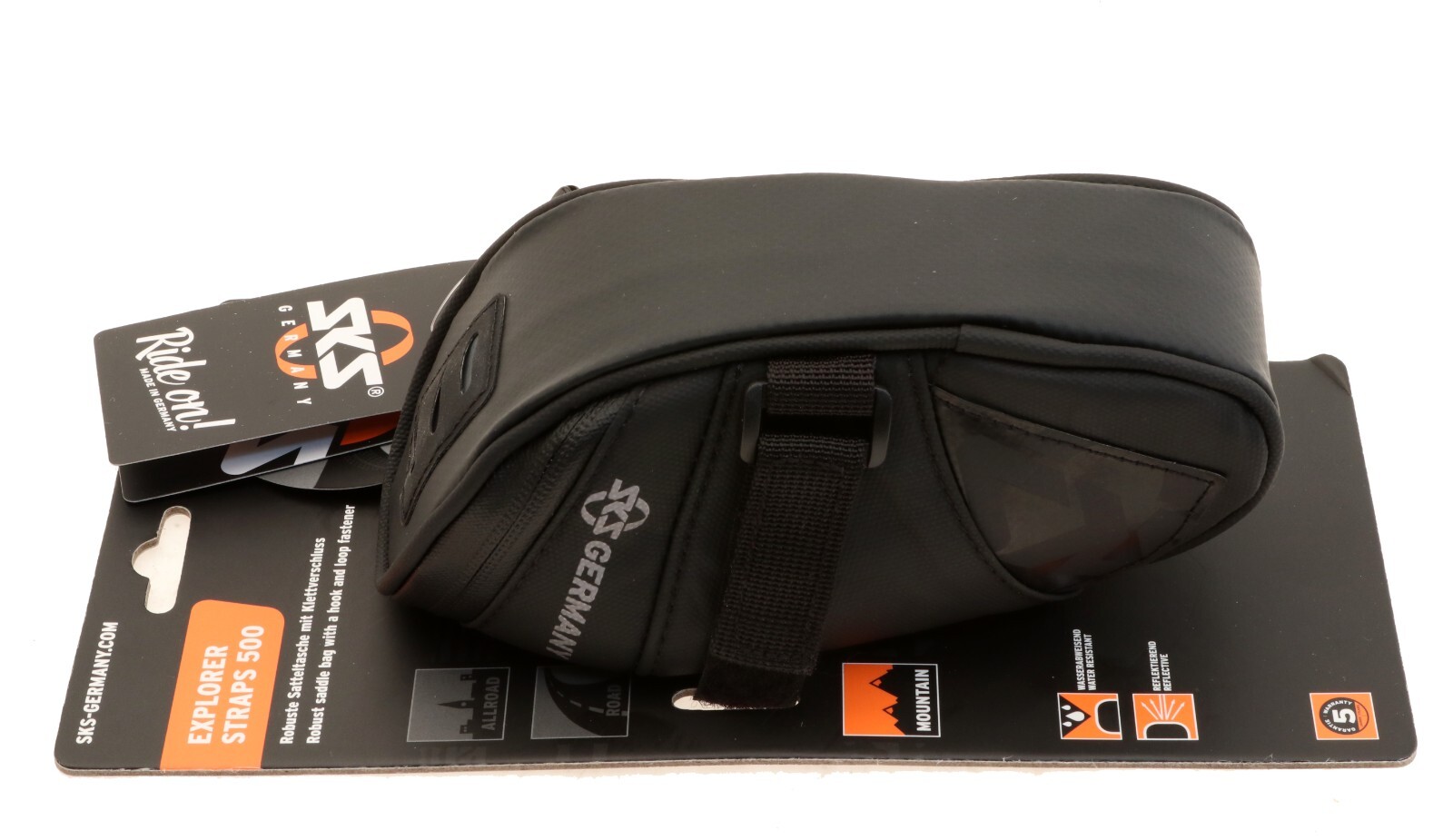 SKS Explorer Straps 500 Saddle Bag Small .5L Bike Bike Seat Bag 11573 Black NEW
