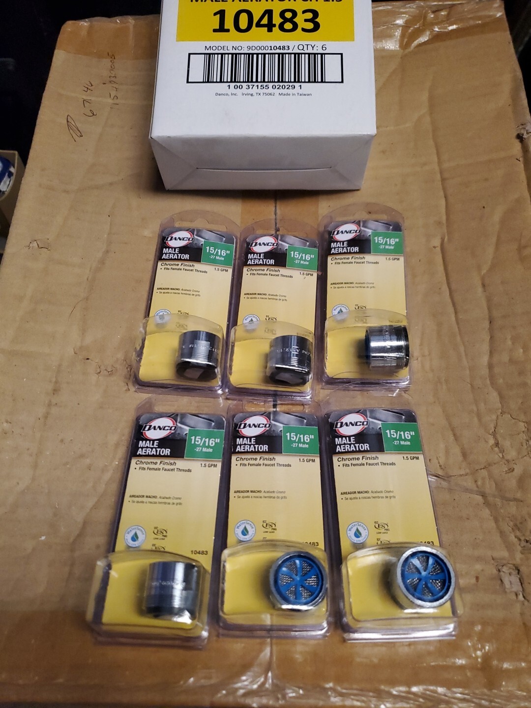 Danco 10483 Male Aerator 15/16"-27M 1.5GPM (LOT OF 6) **SALE**