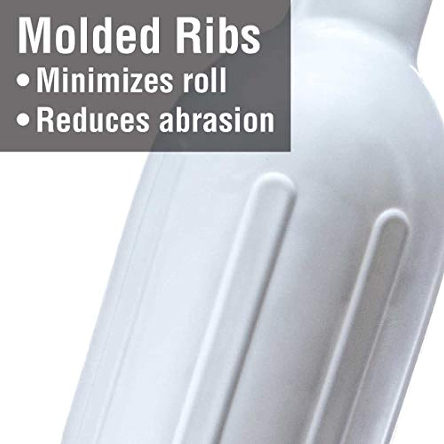 Seachoice Twin Eye Ribbed Boat Fender, White, 8-1/2 In. X 27 In.