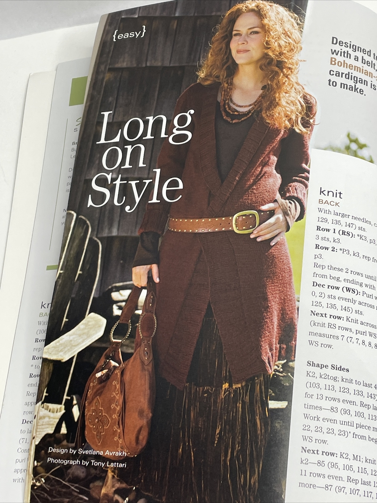 Better Homes & Gardens Fabulous Knits Knitting Pattern Sweater