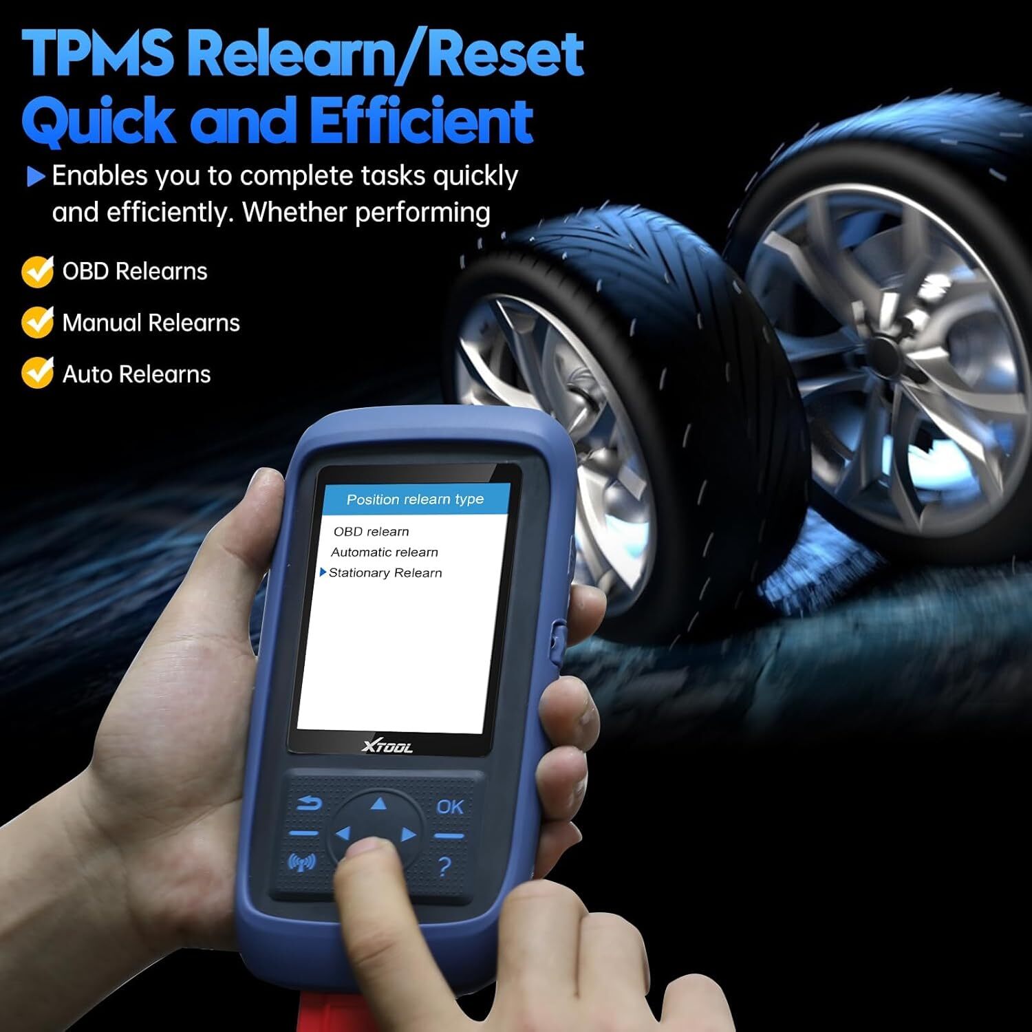XTOOL TP150 TPMS Programmer Sensor Relearn Activate Tire Pressure Light Reset