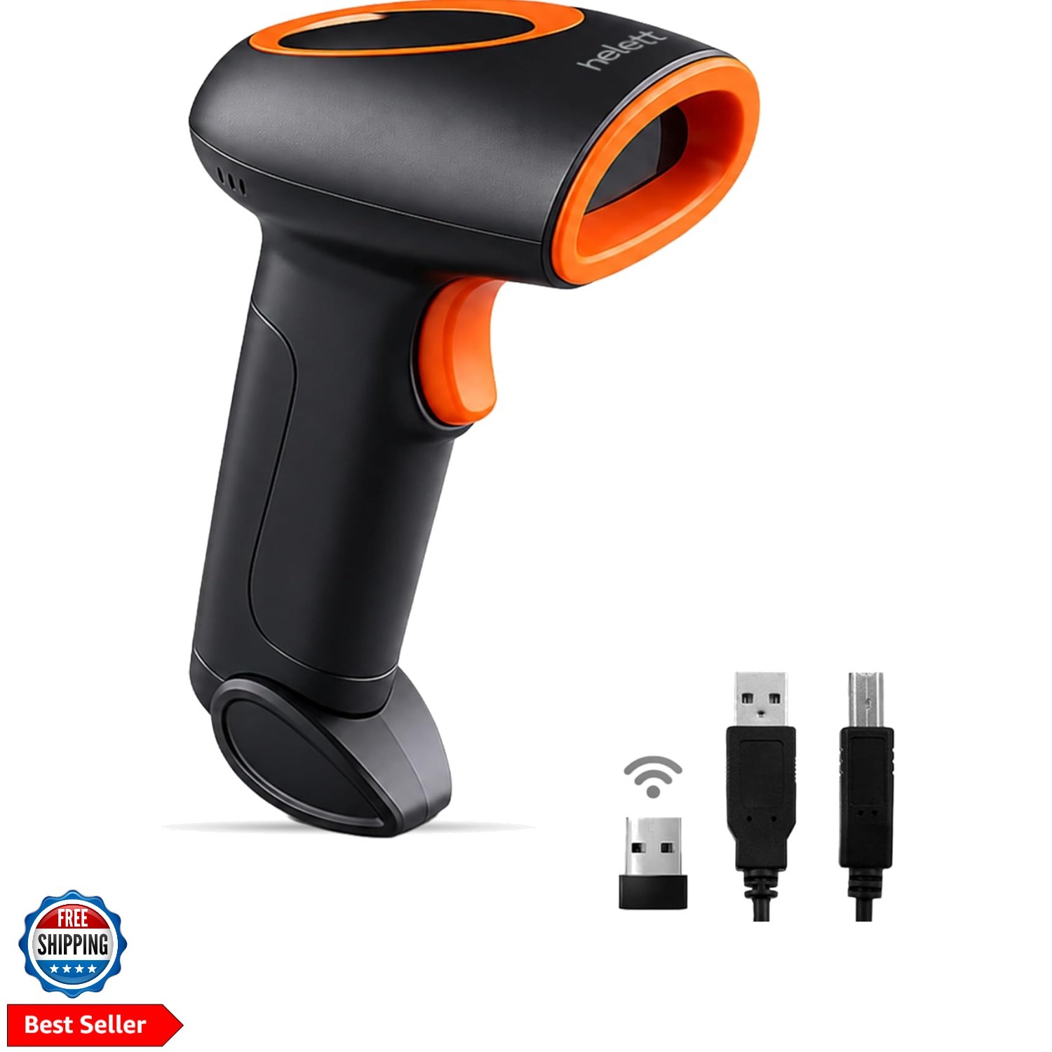 HT20 Wireless 2.4GHz 2D & 1D Barcode Scanner QR Code & Barcode Wired & Wirele...