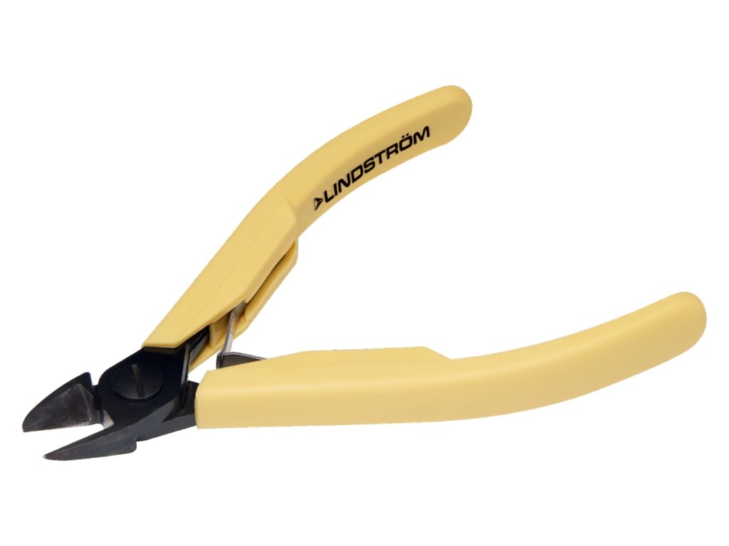 Lindstrom 8161 - Precision Diagonal Cutter w/Oval Head & ESD Safe Handle, Flush,