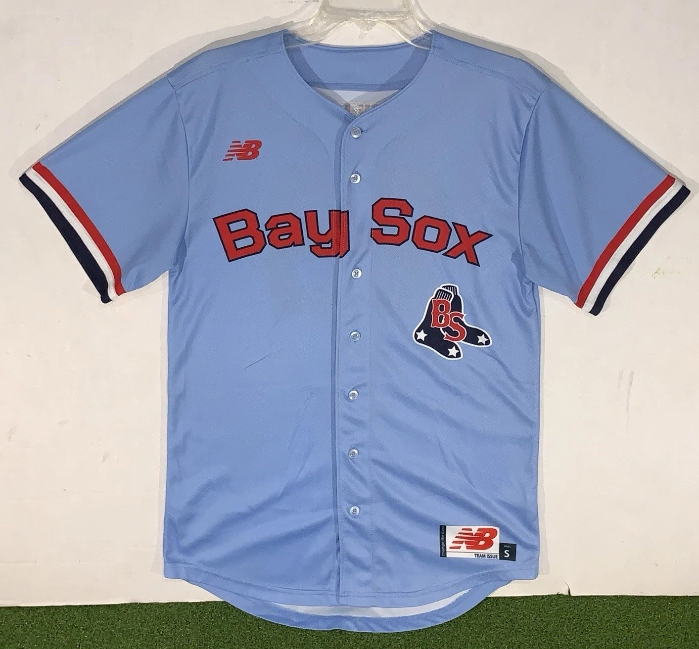 New Bedford Bay Sox Bay #23 Viera team issue New Balance baseball jersey size S