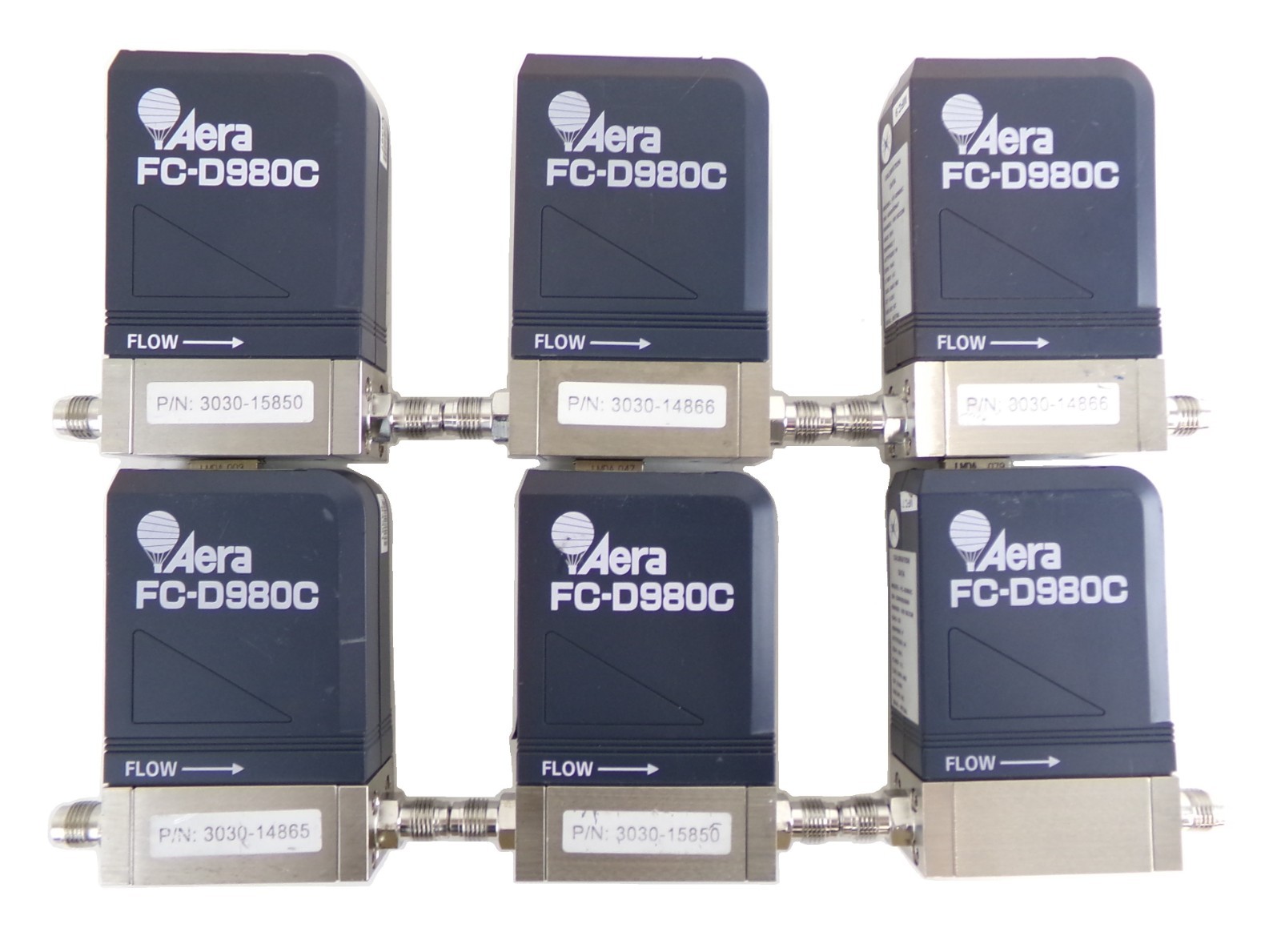 Aera FC-D980C Mass Flow Controller MFC Reseller Lot of 6 Working Surplus
