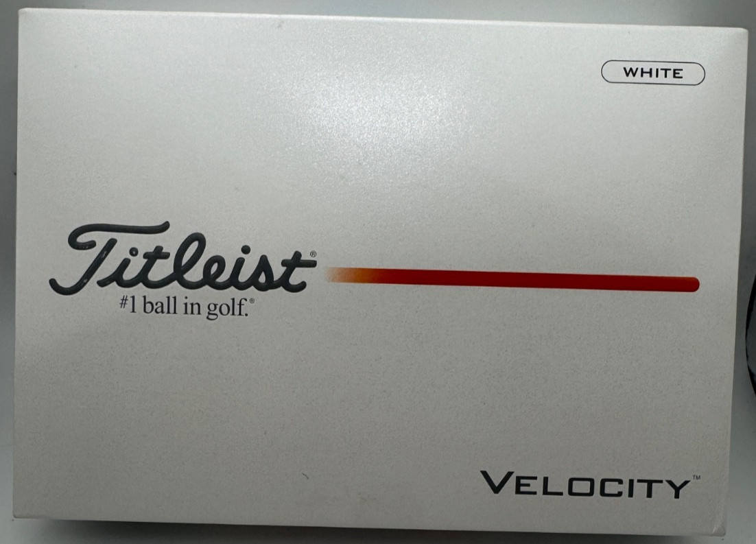 TITLEIST VELOCITY WHITE 2026 GOLF BALL DOZEN