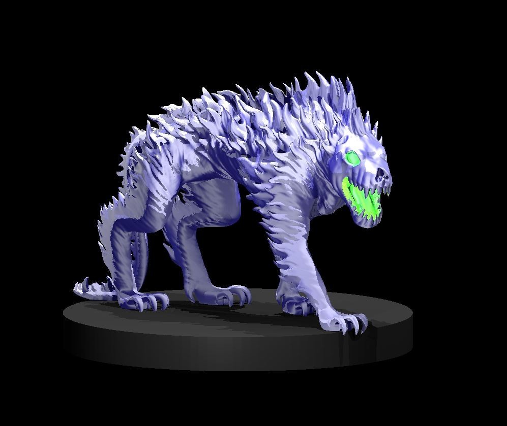 Lich Hound Undead Devil Dog Hell Monster Manual 28mm Scale DND D&D Tabletop Mini