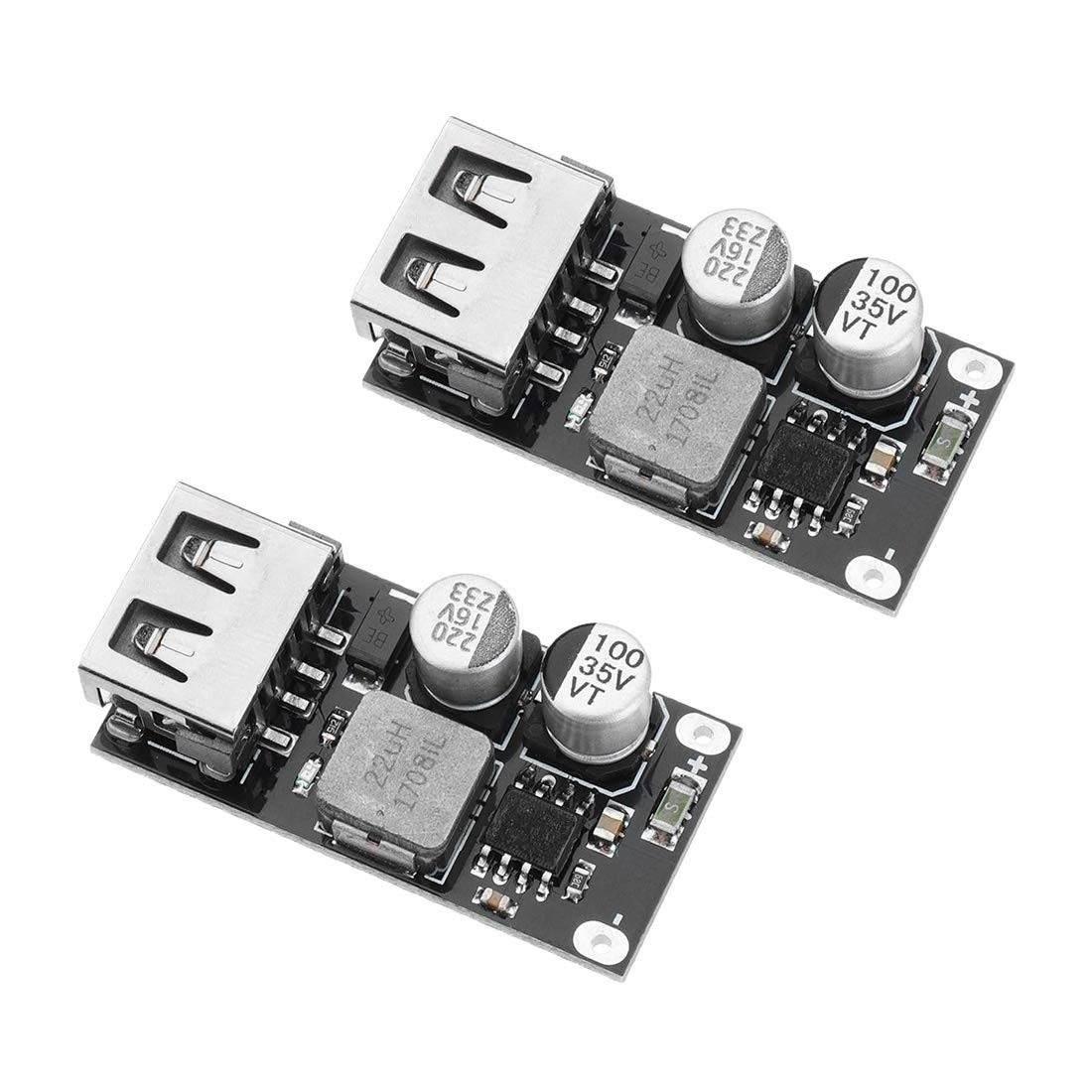HiLetgo 2PCS DC-DC Power Buck Module 6V-32V12V24V to QC3.0 Fast Charging...