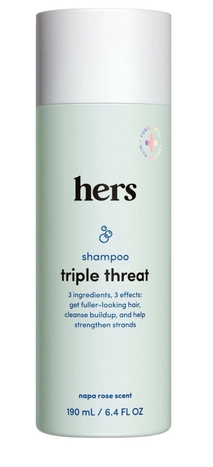 Hers Triple Threat Shampoo Thickening & Volumizing 6.4oz Napa Rose Free Shipping