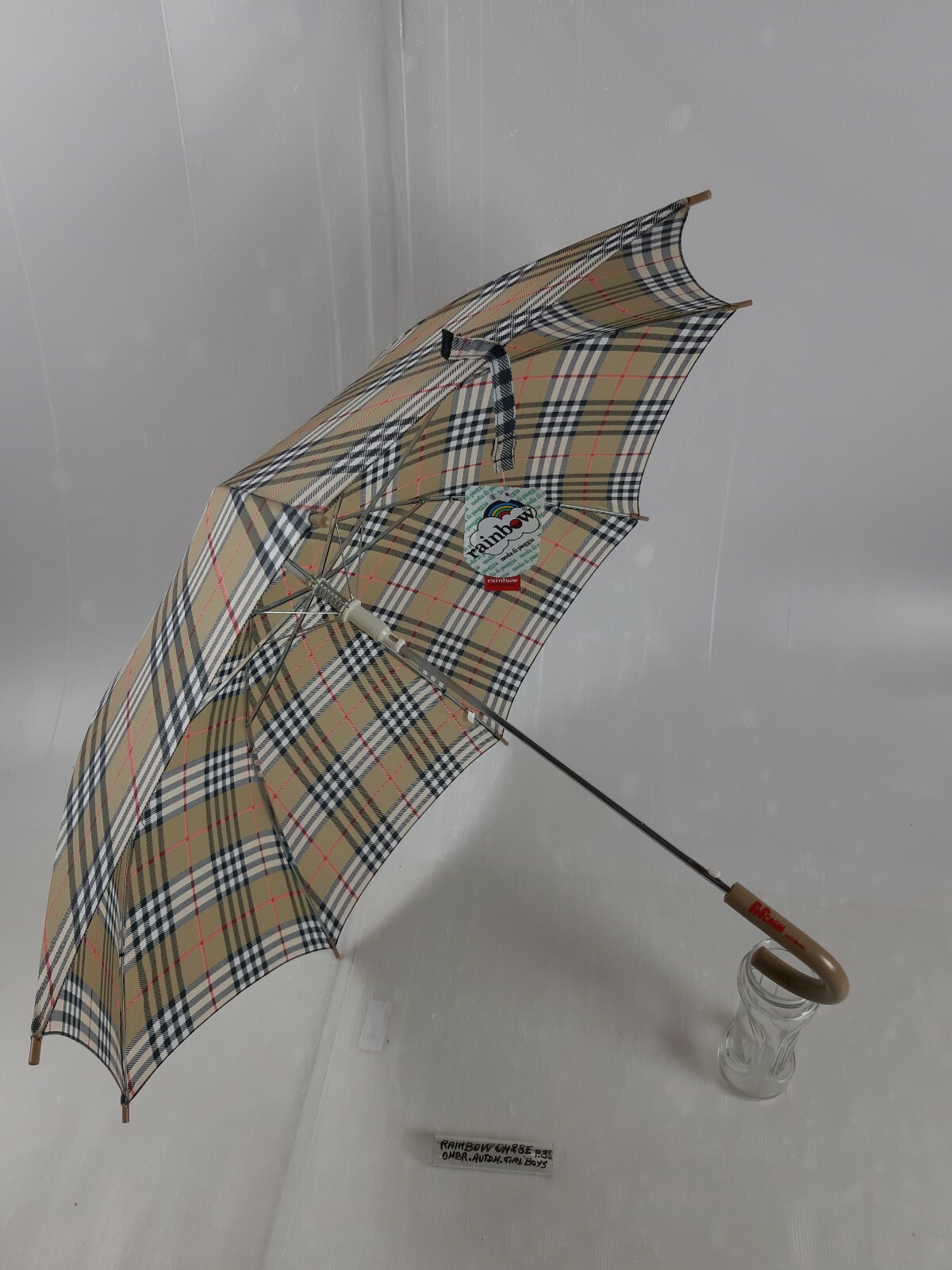 Long/Mini Umbrella - Automatic - Boys - 8 Slats - 0428E - Rainbow