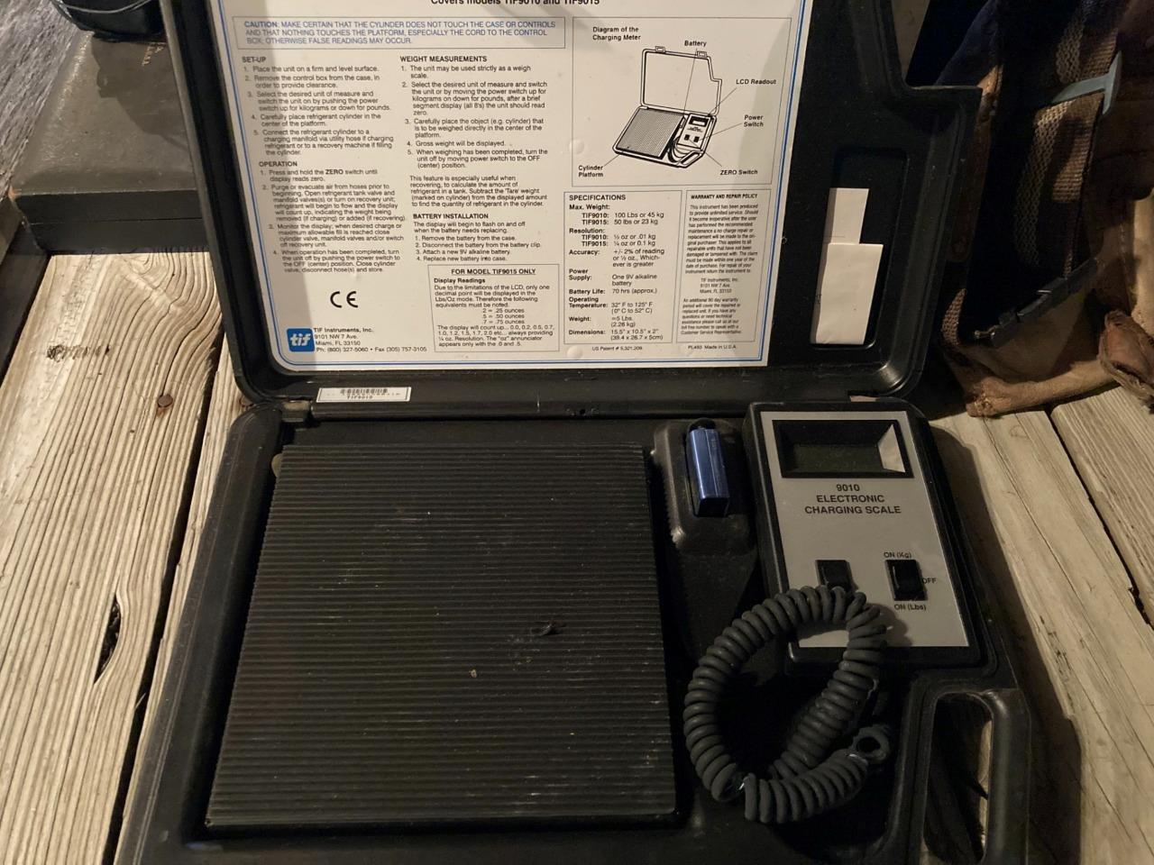 TIF 9010 Slimline Electronic Refrigerant Charging Scale