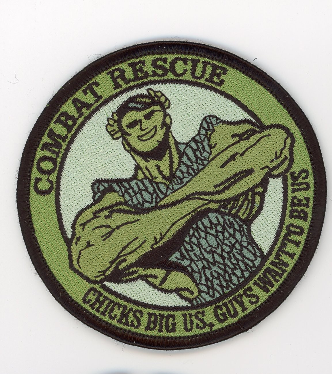 PATCH HELICOPTER USAF COMBAT RESCUE SAR IRON ON PARCHE
