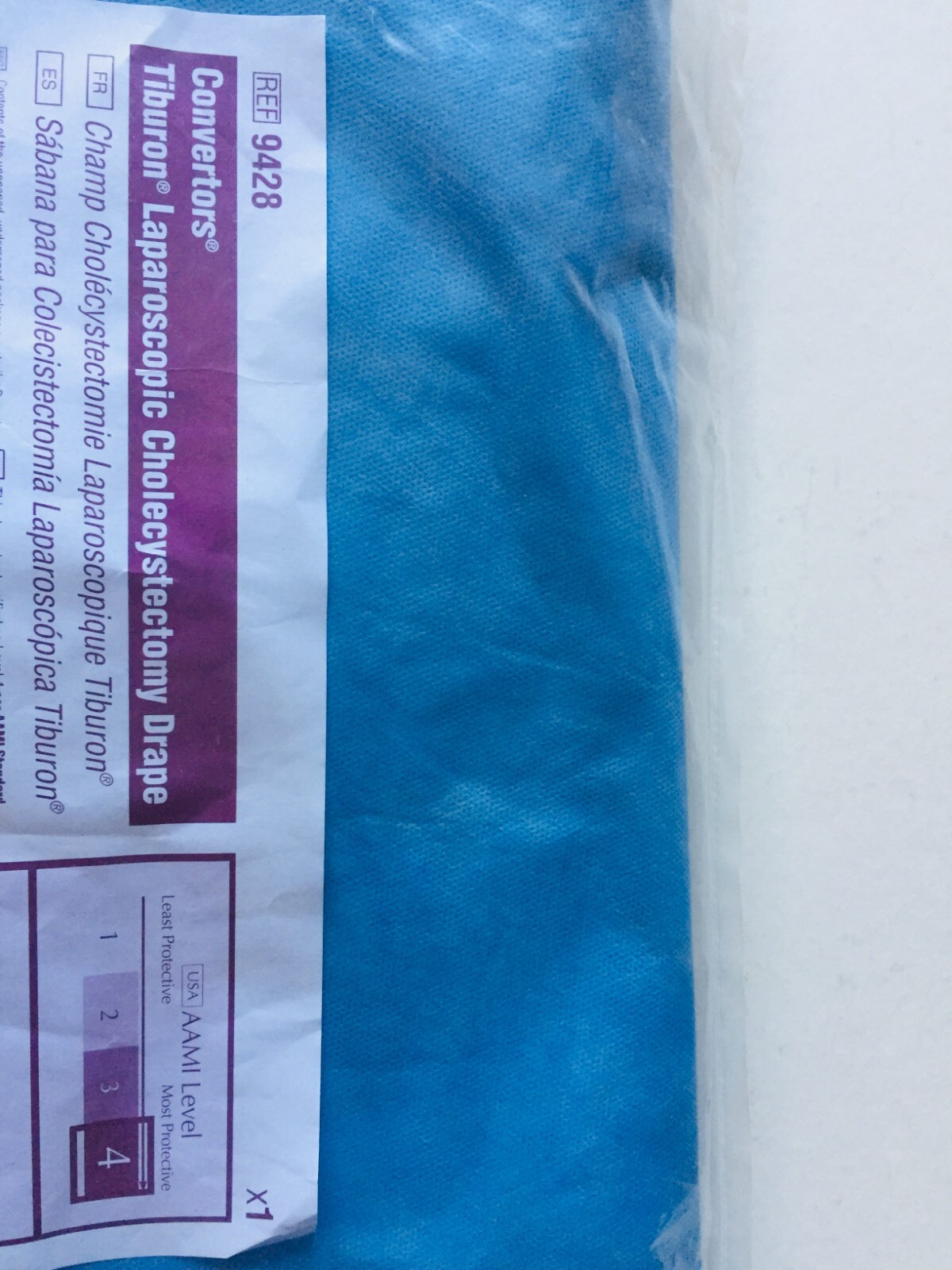 ONE PK Laparoscopic C. Drape SIZE (106"X123.5"X77") LEVEL 4 (9428)