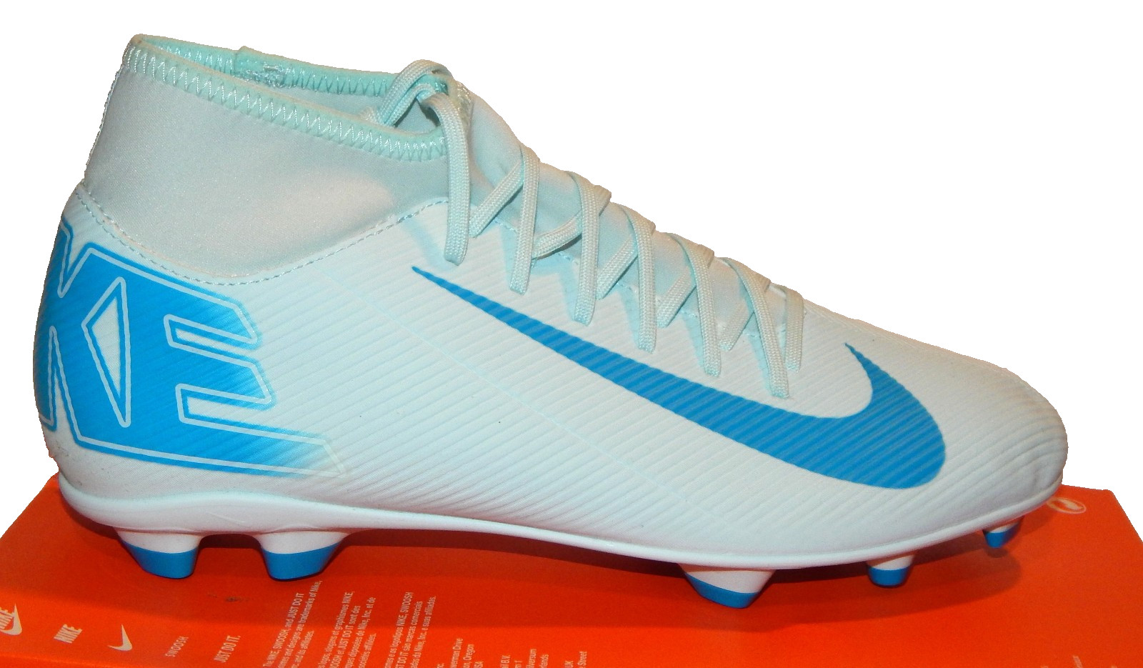 Nike Mens Superfly 10 Club FG/MG Soccer Cleats Size 10.5 FQ8314-400 Glacier Blue