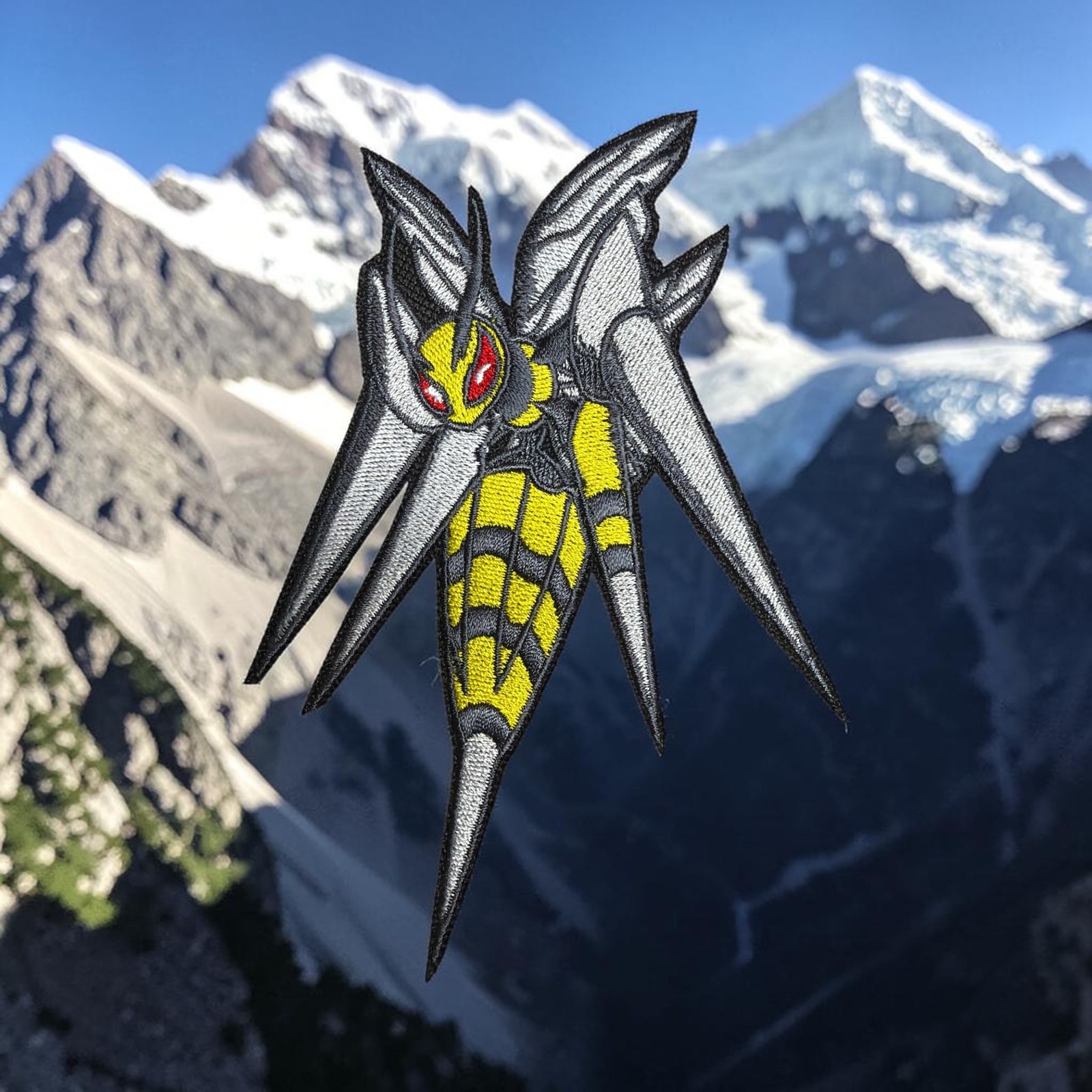 Mega Bee Drill Pokemon Embroidery Patch 5" X 3.54"