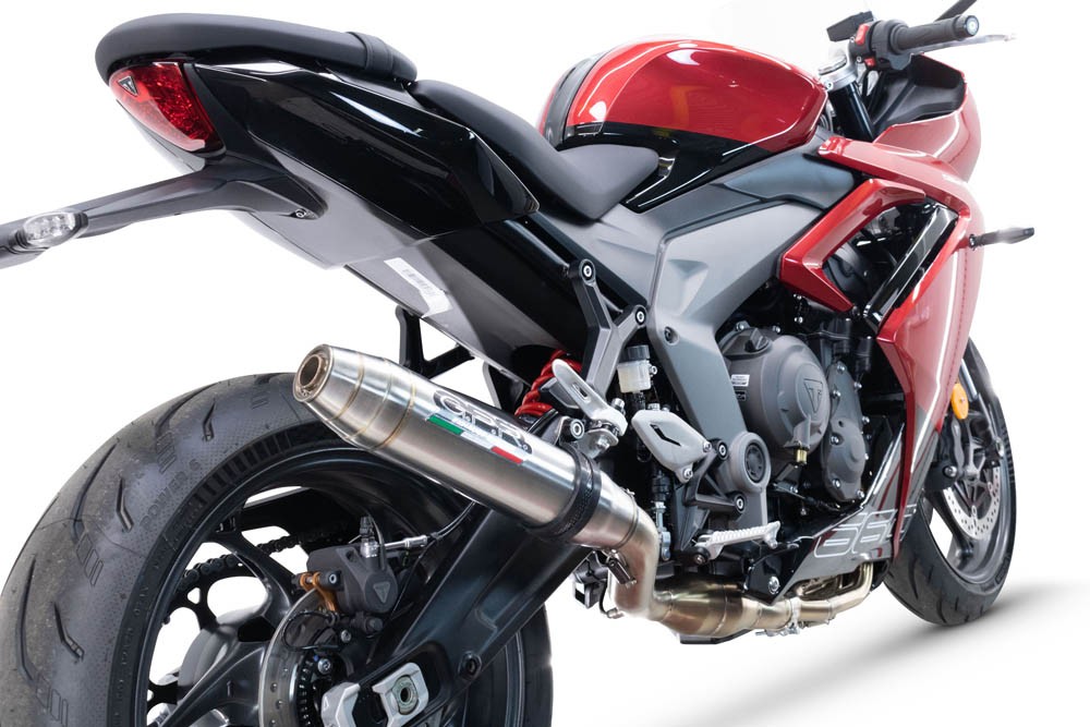 Racing full system exhaust GPR for Daytona 660 2023/2025 Deeptone Inox