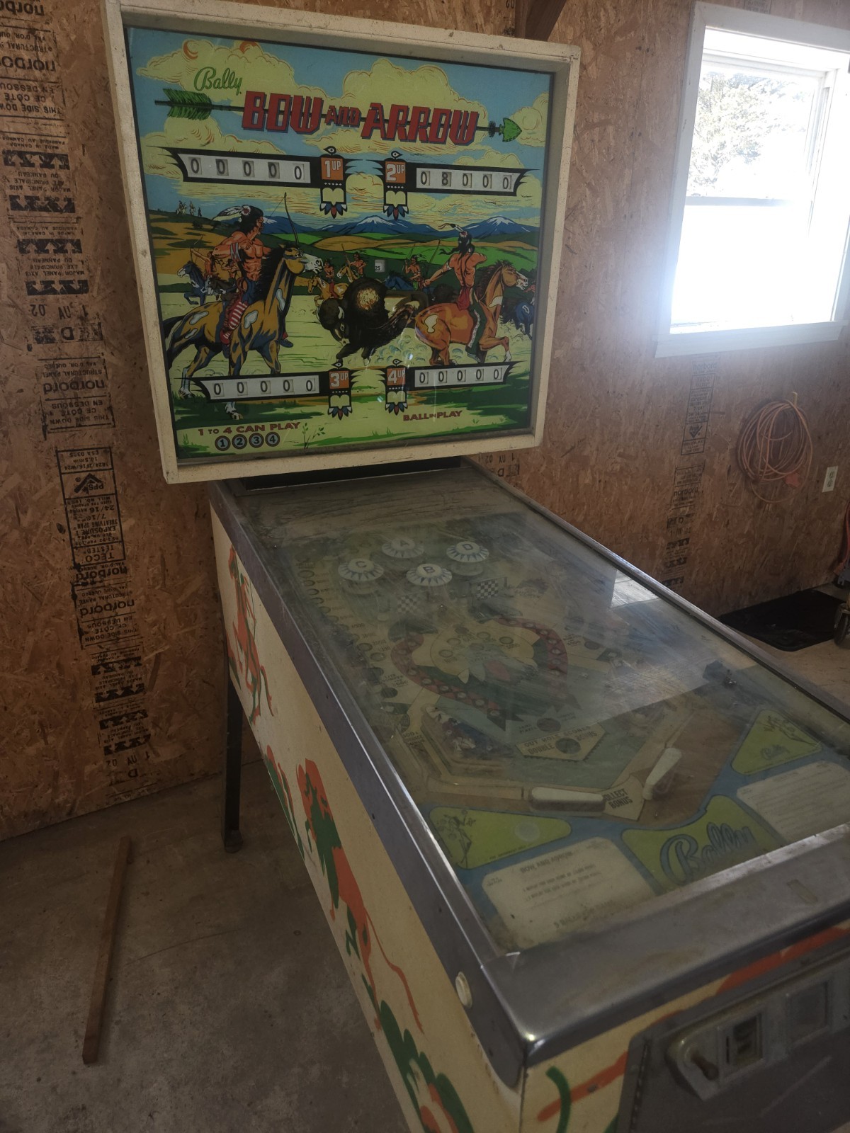Bow And Arrow Pinball Machine