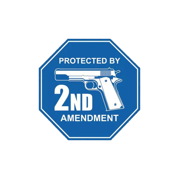 Protected by 2nd Amendment Sticker Decal