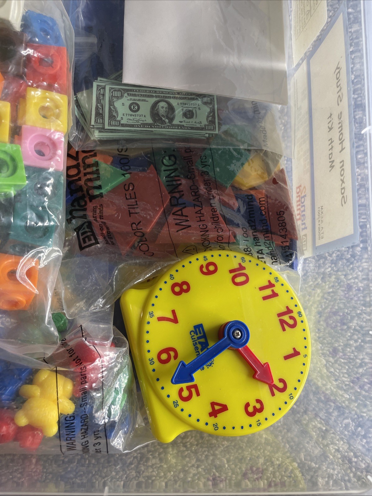 Saxon Home Study Math Kit Hand2mind Manipulatives Like New