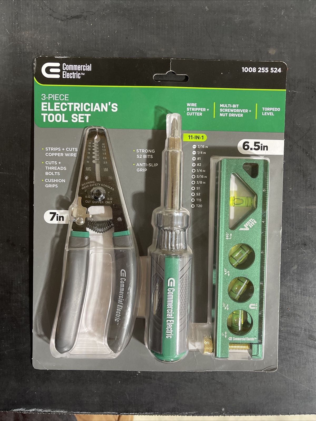Commercial Electric Electrician's Tool Set (3-Piece), Model  1008255524