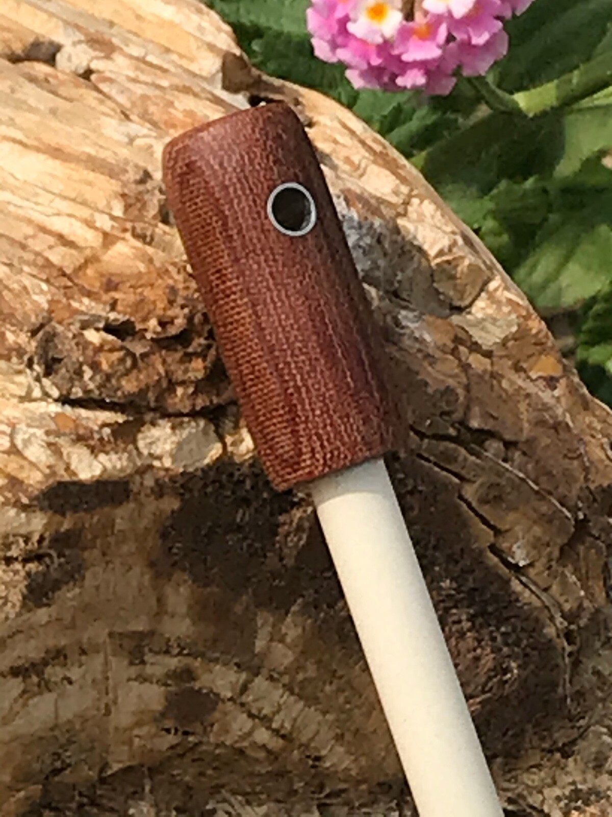 Natural Micarta 3/8" Ceramic Field Sharpener