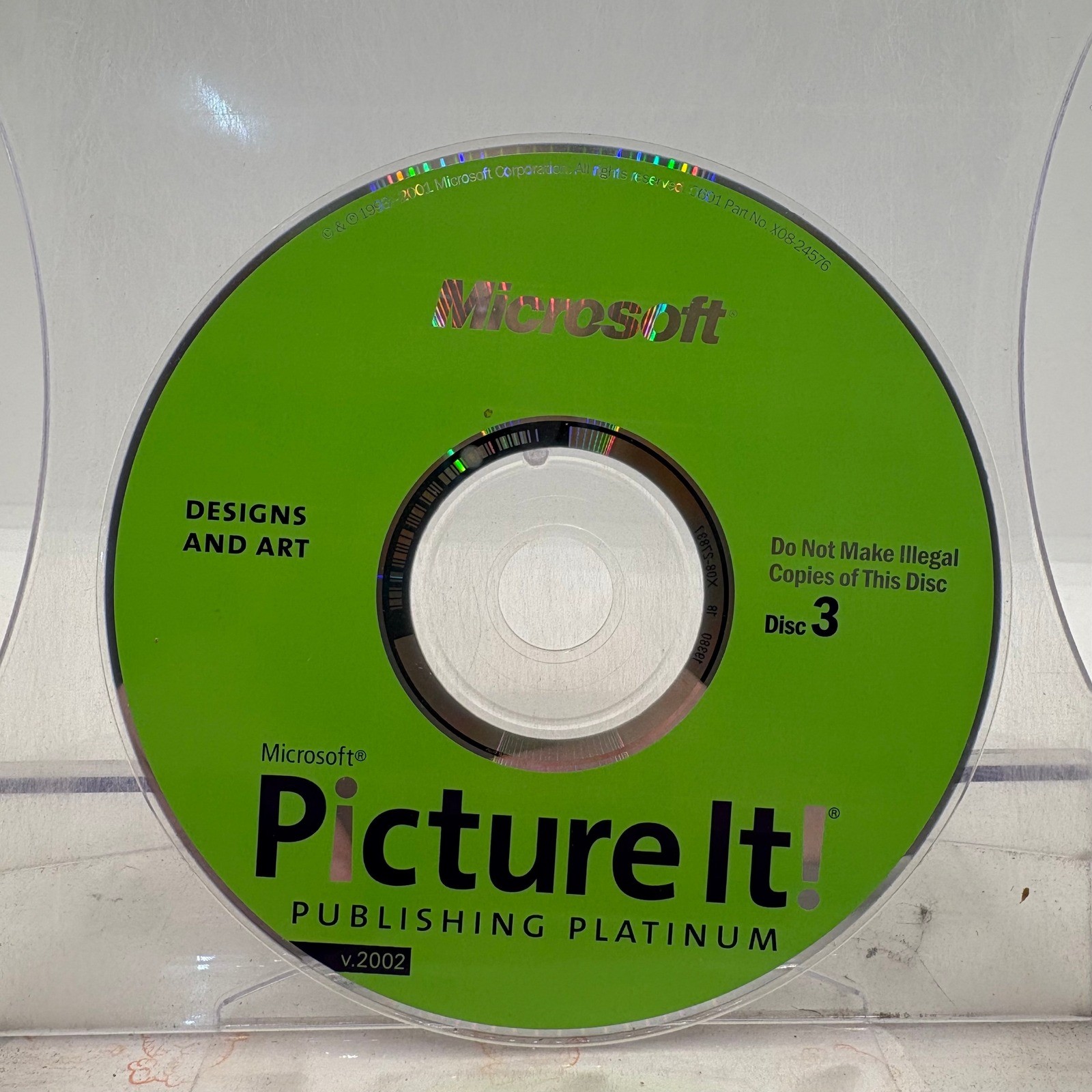 Microsoft Picture It Publishing Platinum v.2002 Disc 3 Designs and Art PC CD-ROM