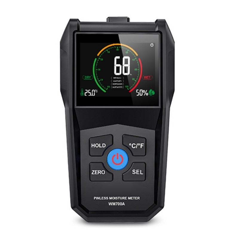 Digital Moisture Meter Water Leak Detector Water Content Tester with Alarm