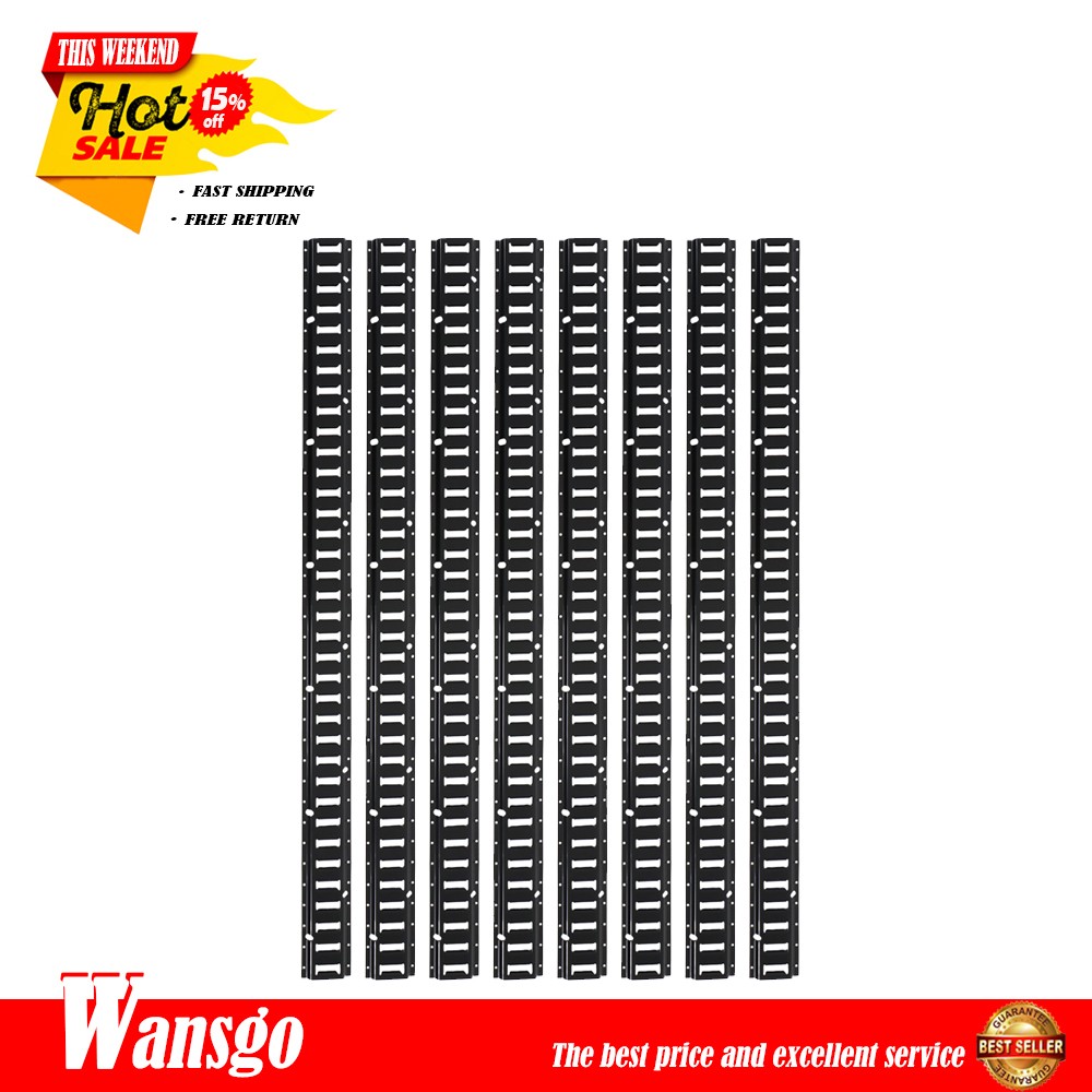 Carbon Steel 6' E Track Tie Down Rail Kit Black New For Vans Trailers 8 PCS