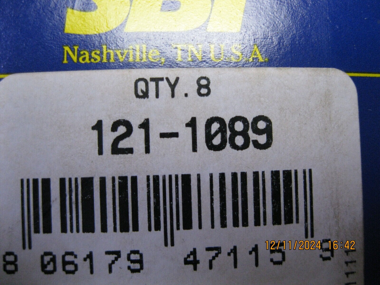 8 SBI 121-1089 Valve Keepers (8 pack)