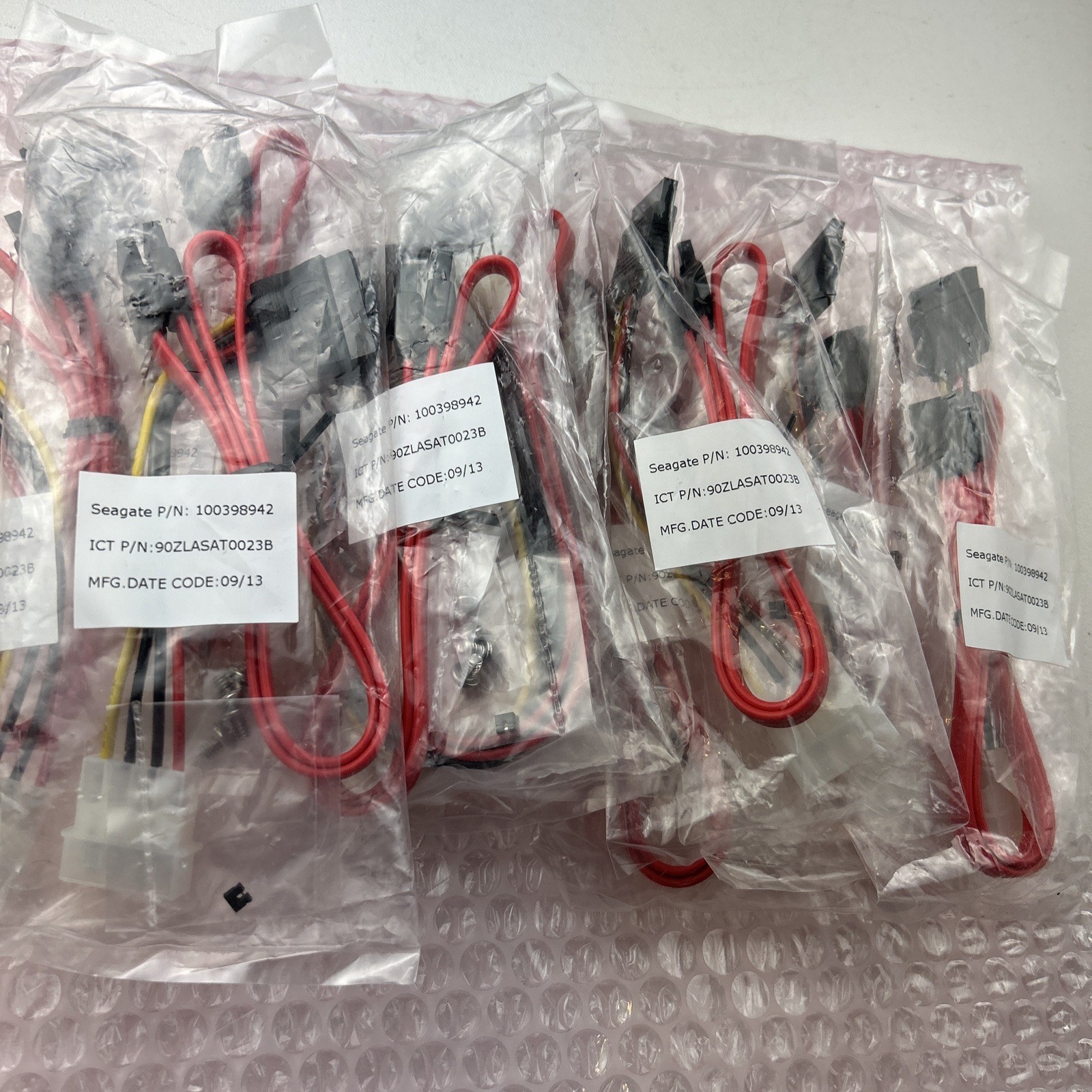 Lot of (8) Seagate P/N: 100398942 SATA Power Hard Drive Data Cables - New!