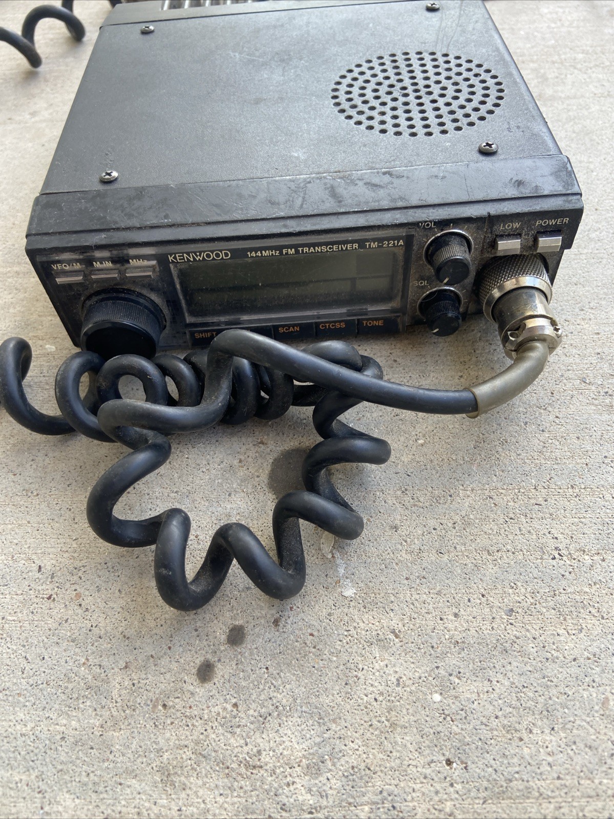 Used Kenwood TM-221A 2 Meter 144 MHZ FM Transceiver With Mic