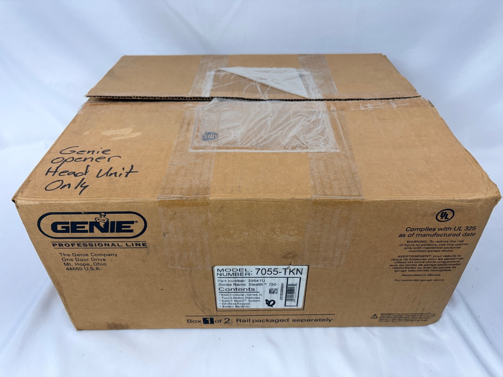 Genie Professional Stealth 750 Belt Drive Garage Door Opener 1 1/4HP - 7055-TKN