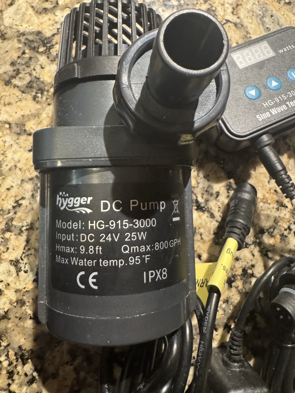 Hygger HG-915 Aquarium Water Pump 24V 25W 800GPH Fish Pond Waterfall