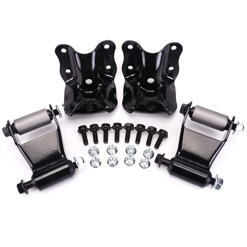 E0TZ-5776-A E0TZ5776A Rear Leaf Spring Shackle Bracket Pair & Repair Kit for