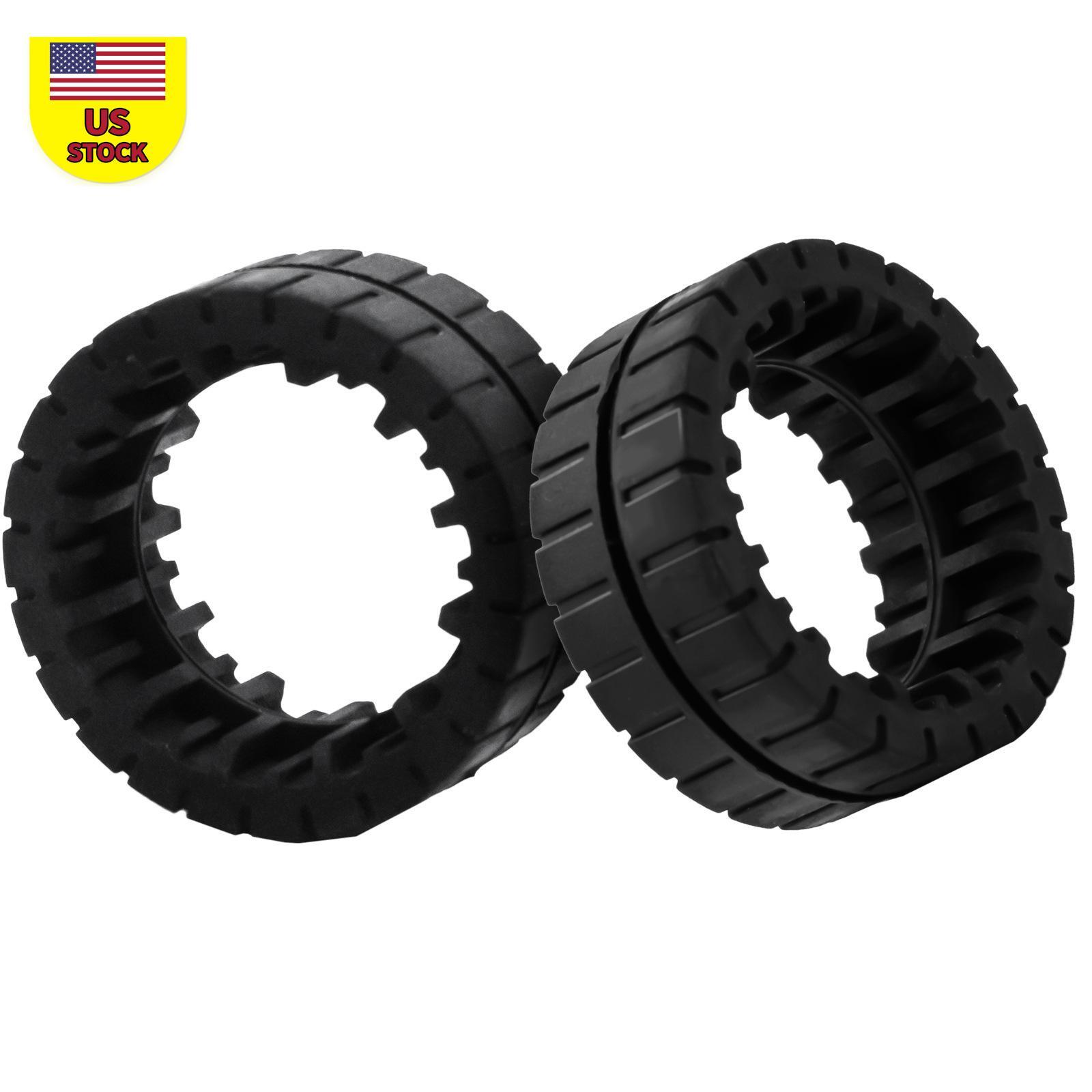 2PCS Durable Replacement Rubber Wheel Tires Cover For iRobot Braava Jet M6 d
