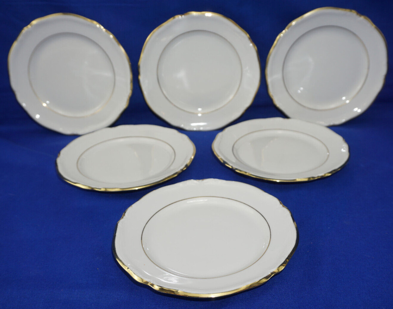 Hutschenreuther Empress Gold (6) Bread & Butter Plates, 6 1/8"    (B50)