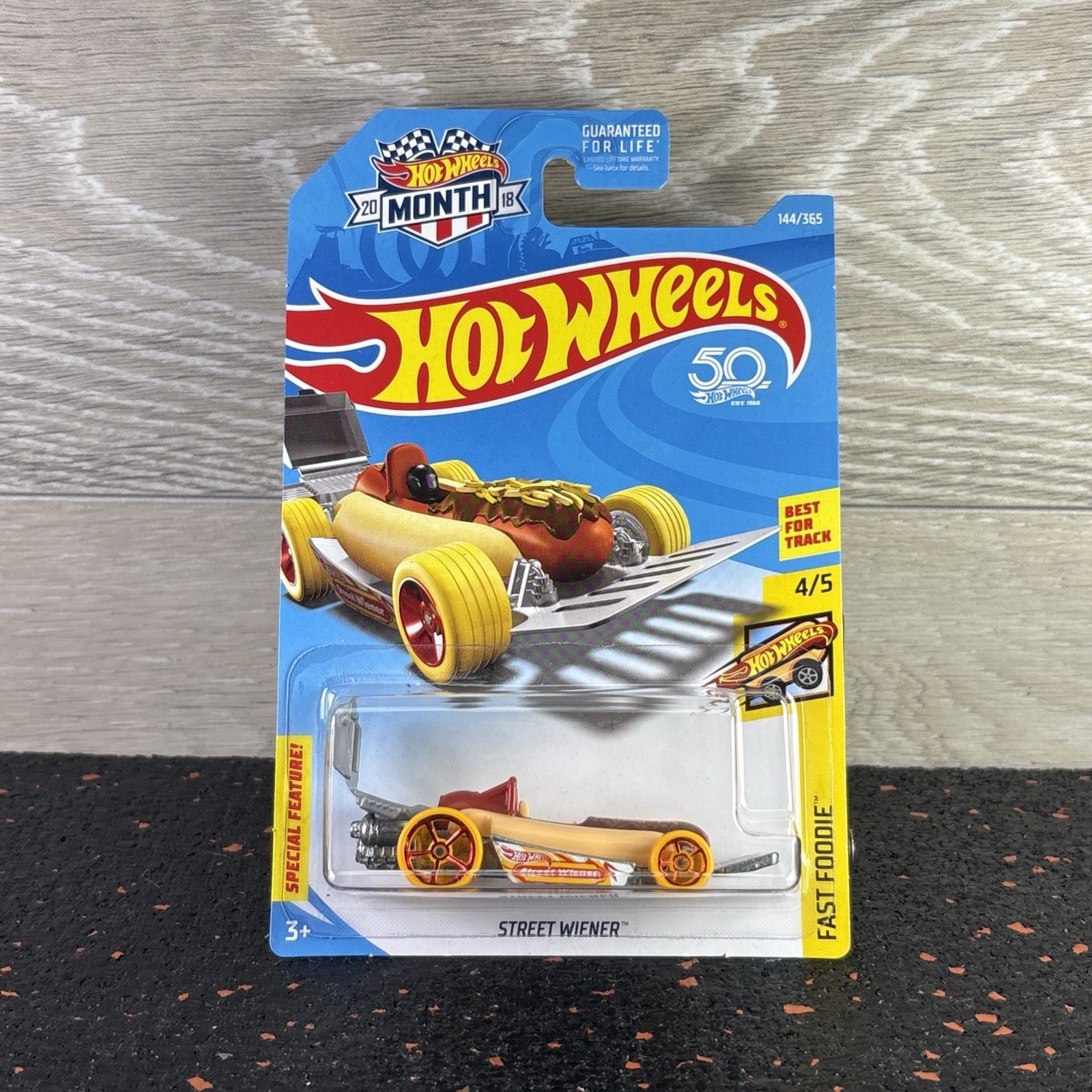 2018 Hot Wheels 50th Anniversary STREET WIENER 144/365 Fast Foodie 4/5