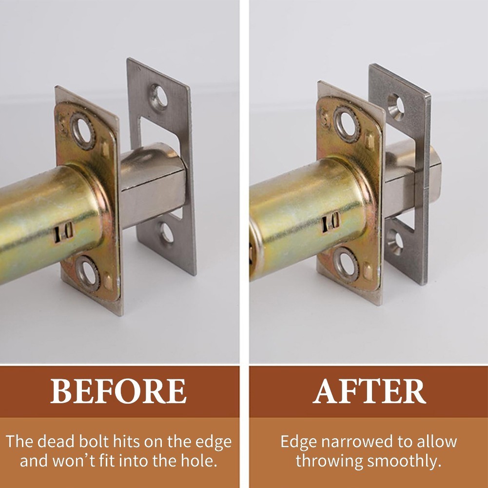 Fix Oversized Screw Holes with this Deadbolt Restorer Strike Plate Solution