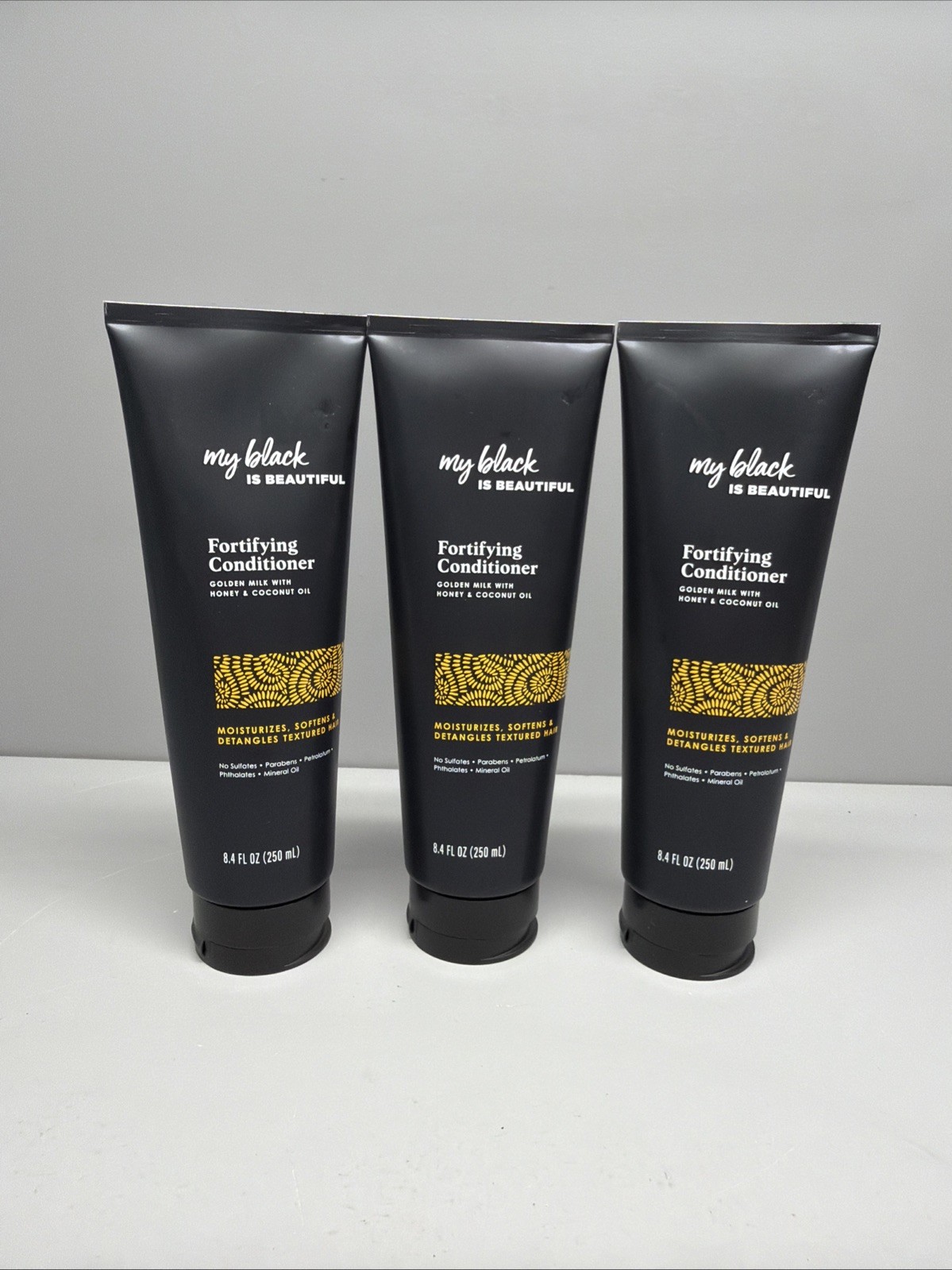 Lot Of 3 My Black is Beautiful Fortifying Conditioner Moisturizing  8.4 Fl Oz