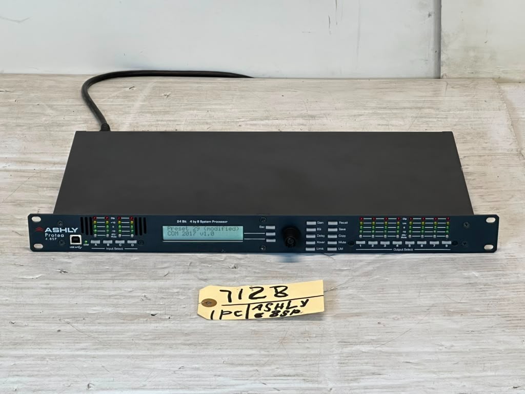 Ashly Protea 4.8SP 4X8 Loudspeaker System Processor #7128 (One) TRUEHEARTSOUND